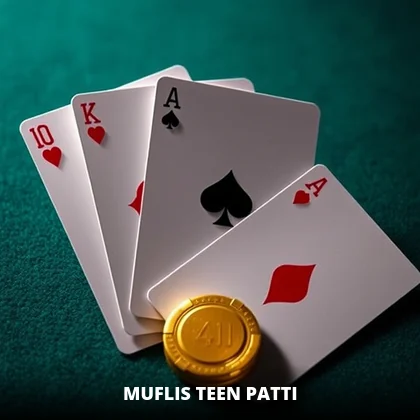 Muflis Teen Patti live game on the 99exch casino floor