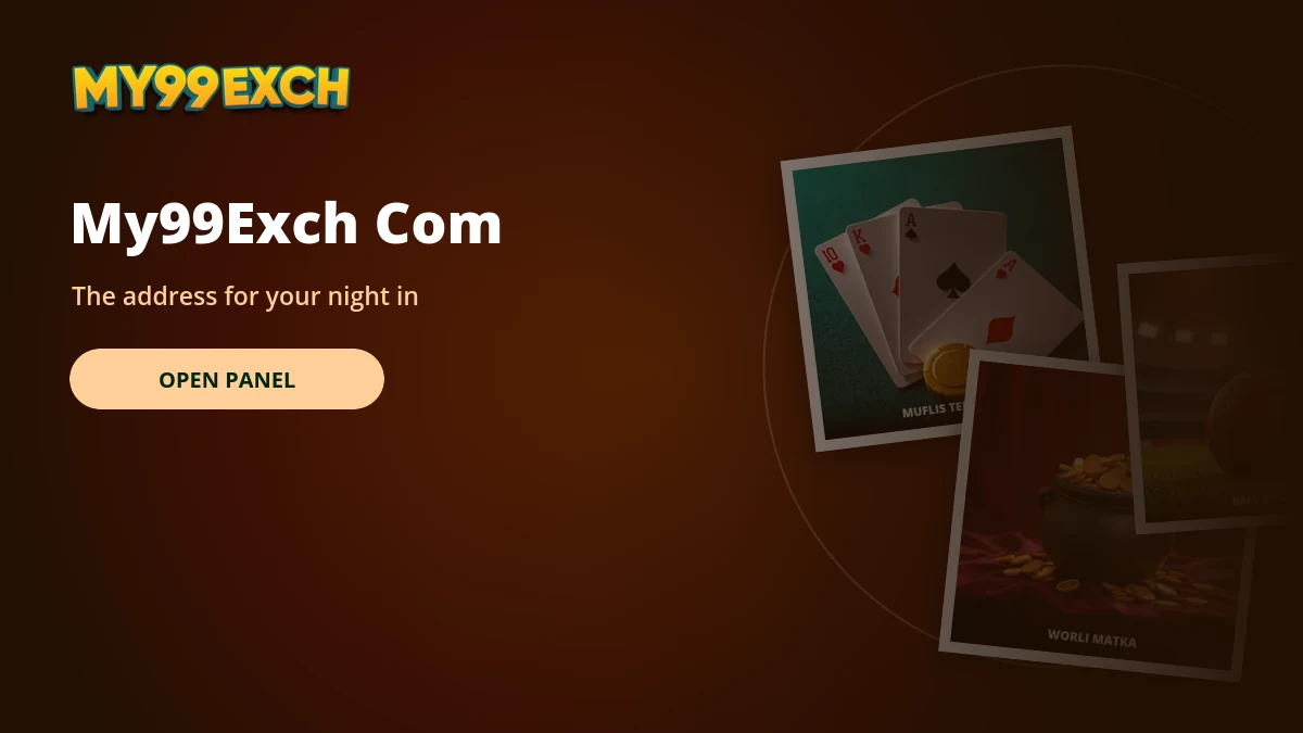 My99Exch com address panel banner with casino game tiles