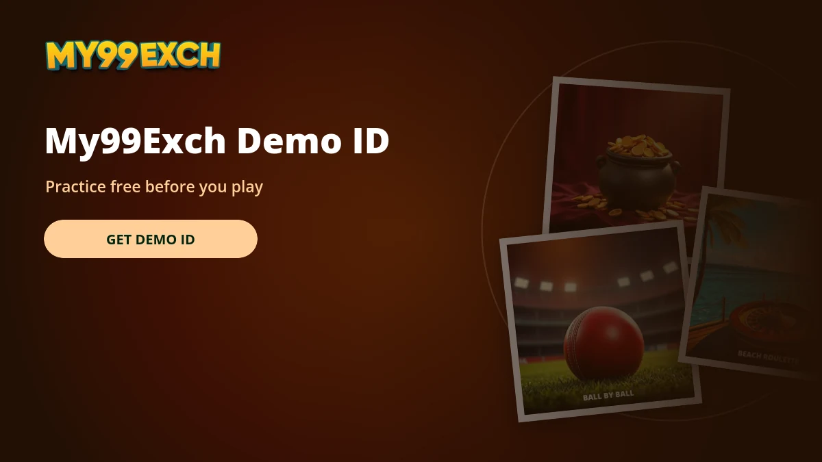 My99Exch demo id panel banner with sic bo and casino tiles